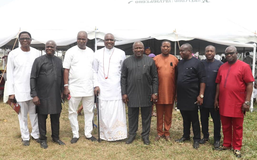 Delta Speaker, Deputy Chief Whip, others, attend the burial ceremony of Late Deaconess Akpovirhi Olodia