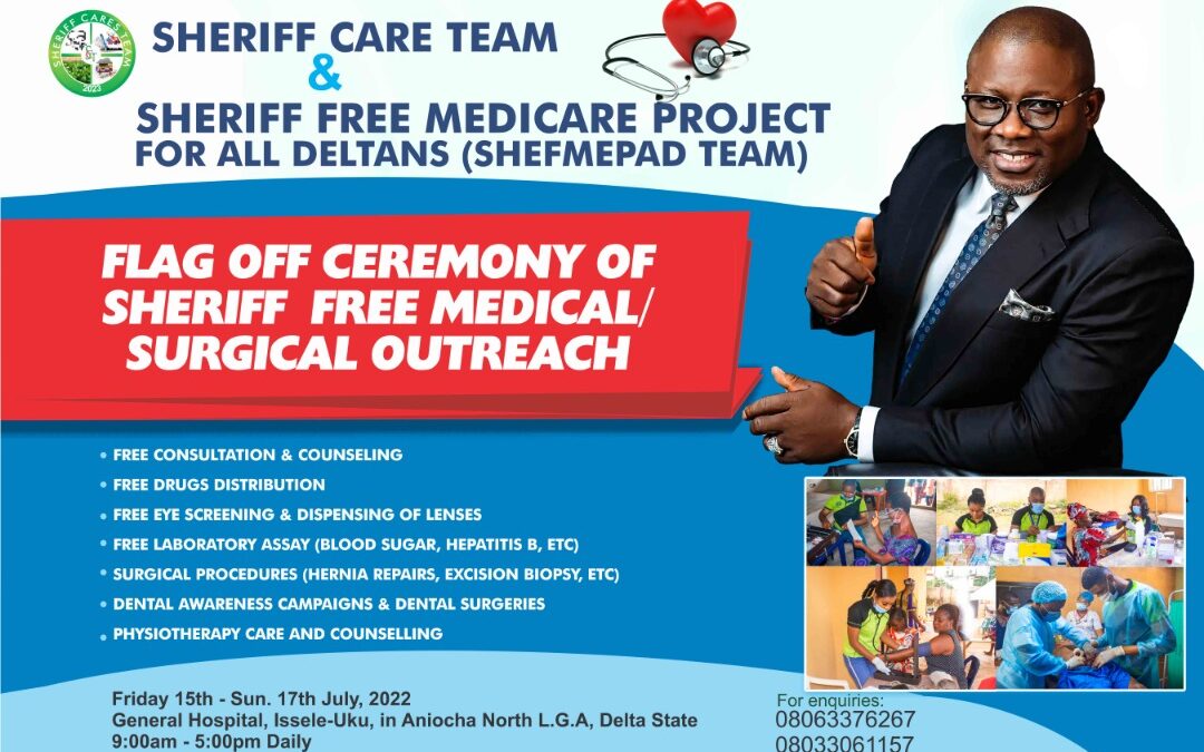 Doctors For Sheriff Collaborate To Hold A 3-Day Medical Mission In Aniocha North